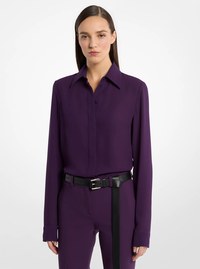 Camisa Hansen de georgette de seda