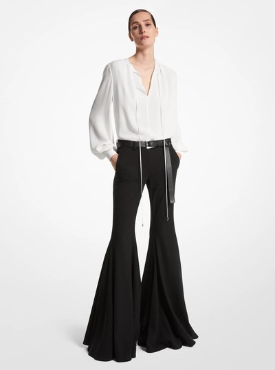 Silk Georgette Blouse in OPTIC WHITE | Michael Kors
