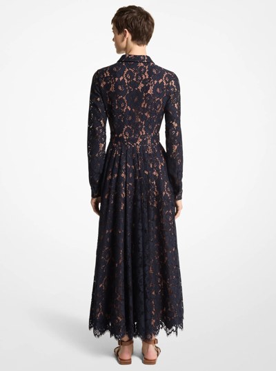 Floral Lace Shirtdress in MIDNIGHT | Michael Kors