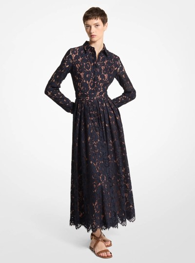 Floral Lace Shirtdress in MIDNIGHT | Michael Kors
