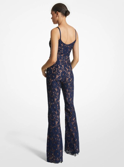 Floral Lace Jumpsuit in NAVY | Michael Kors