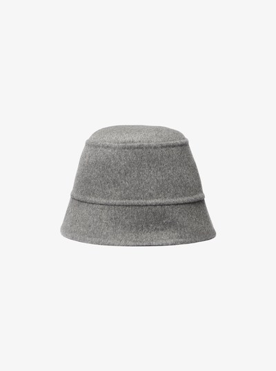 Wool Melton Bucket Hat in BANKER GREY | Michael Kors