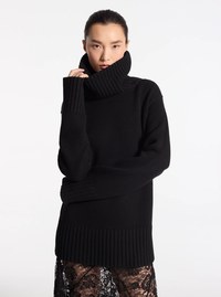 Jersey de cuello alto de cachemir