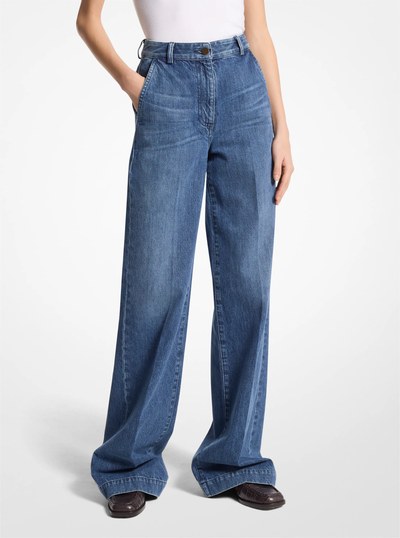 Denim Trousers in INDIGO | Michael Kors