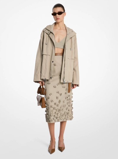 Crushed Cotton Gabardine Anorak