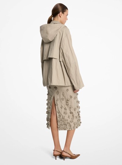 Crushed Cotton Gabardine Anorak