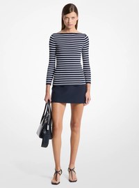 Striped Boatneck Top