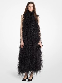 Embroidered Crepe Jersey Gown