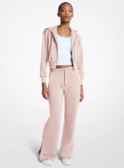 Logo Jacquard Knit Pants in POWDER BLUSH | Michael Kors