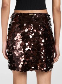 Paillette Embellished Mini Skirt