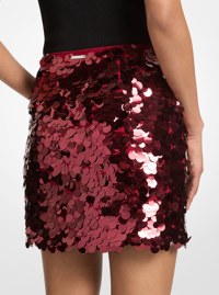 Paillette Embellished Mini Skirt