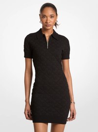 Logo Jacquard Polo Dress