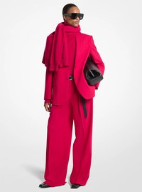 Blazer Nico de crep&eacute; de lana el&aacute;stica