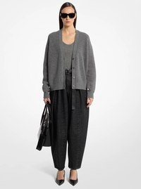 Ribbed Cashmere Cardigan