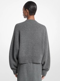 Drop Shoulder Cashmere Blend Sweater