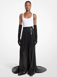Sequined Crepe Opera Trousers