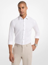 Cotton and Linen Slim-Fit Shirt