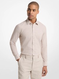 Cotton and Linen Slim-Fit Shirt