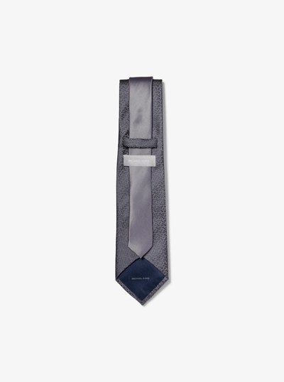 Graphic Logo Silk Tie in GREY | Michael Kors
