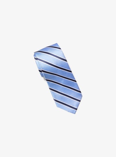 Striped Silk Tie in LIGHT BLUE | Michael Kors