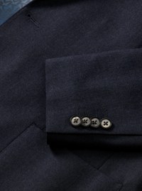 Slim-Fit Wool Blend Flannel Blazer