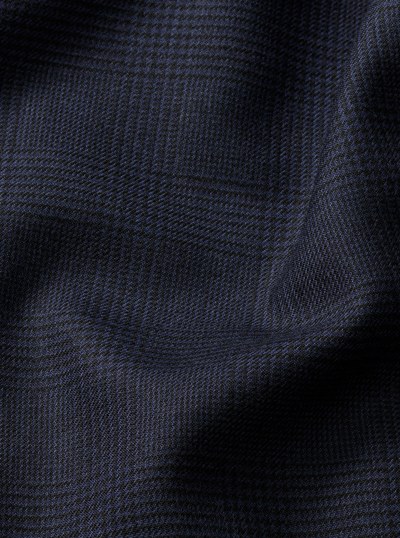 Glen Plaid Wool Blend Blazer in NAVY | Michael Kors