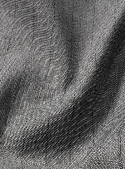 Pinstripe Stretch Wool Blend Blazer in PALE GREY | Michael Kors
