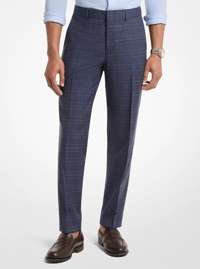 Prince De Galles Checkered Wool Blend Pants