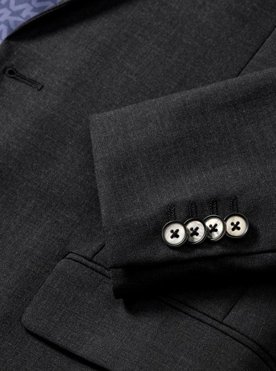 Slim-Fit Wool Blend Travel Suit in ANTHRACITE | Michael Kors