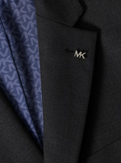Slim-Fit Wool Blend Travel Suit in ANTHRACITE | Michael Kors