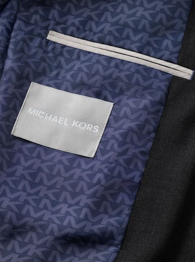Slim-Fit Wool Blend Travel Suit in ANTHRACITE | Michael Kors