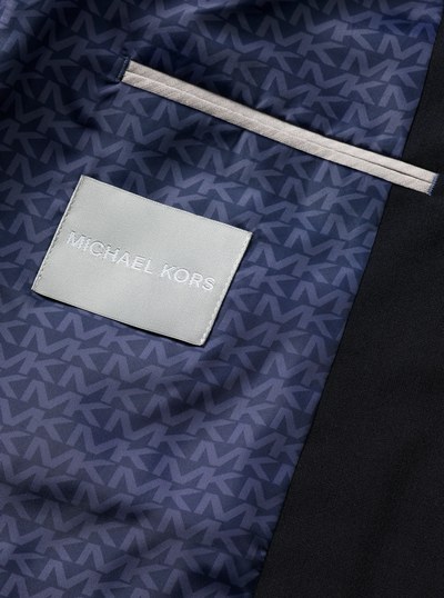 Slim-Fit Wool Blend Travel Suit in NAVY | Michael Kors