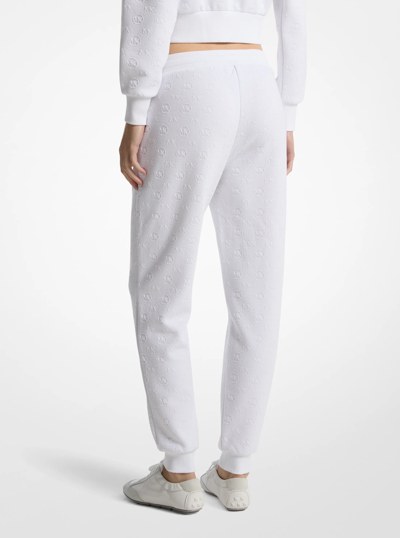 Logo Jacquard Joggers in WHITE | Michael Kors