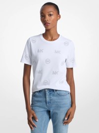 Embellished Logo Cotton T-Shirt
