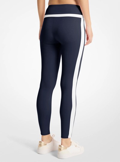 Stretch Knit High-Waisted Leggings in MIDNIGHTBLUE | Michael Kors