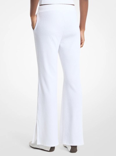 Ribbed Knit Pants in WHITE | Michael Kors