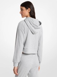 Ribbed Knit Hoodie
