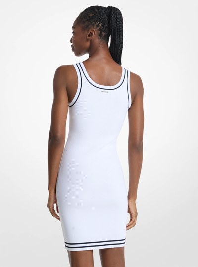 Mini-robe en tricot textur&eacute; in BLANC | Michael Kors