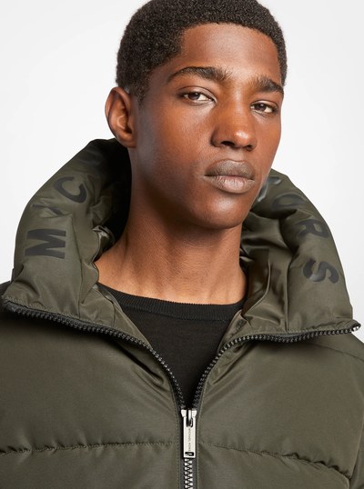 Alma Quilted Puffer Coat in OLIVE | Michael Kors