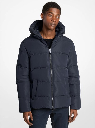 Alma Quilted Puffer Coat in MIDNIGHT | Michael Kors
