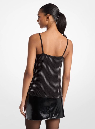 Rhinestone Georgette Camisole Tank Top