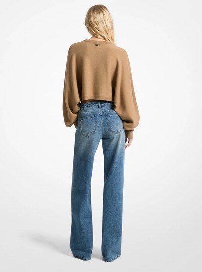 Denim Wide-Leg Jeans in UNION WASH | Michael Kors