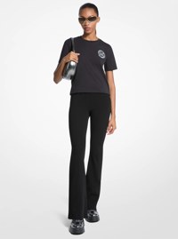Logo Charm Cotton Jersey T-Shirt
