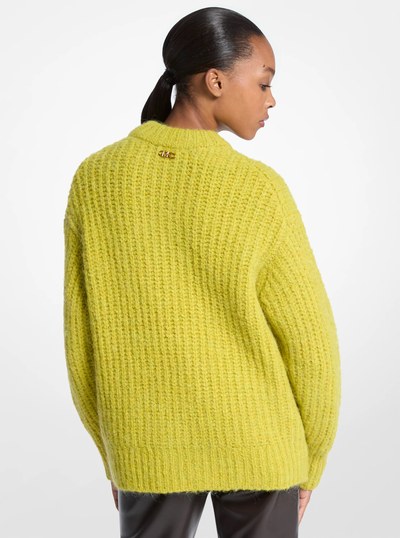 Textured Knit Sweater in APPLE | Michael Kors