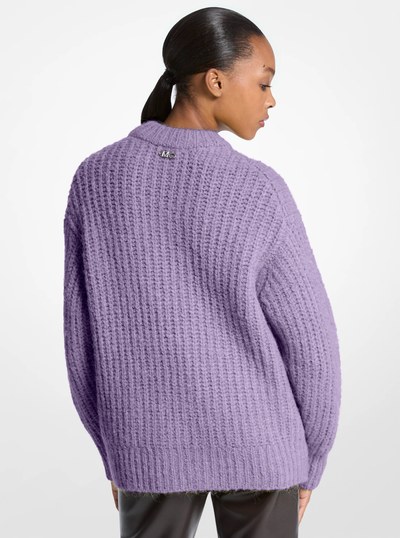 Textured Knit Sweater in WILD WISTERIA | Michael Kors