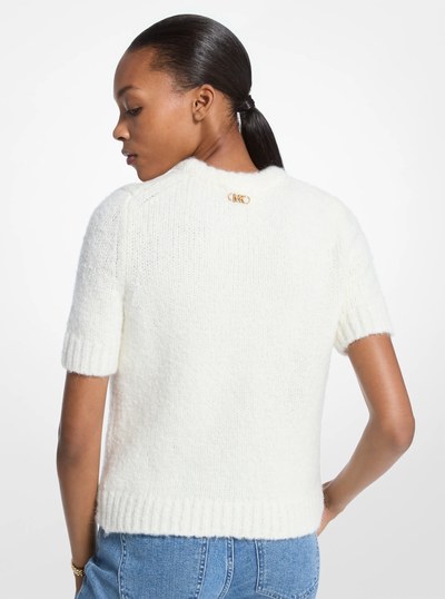 Chandail tricot&eacute; &agrave; manches courtes in &Eacute;CRU | Michael Kors