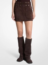 Suede Mini Skirt