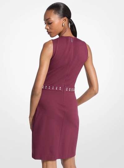 Studded Mini Dress in OXBLOOD | Michael Kors