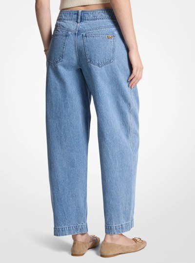 Denim Barrel Jeans in BLUESKY WASH | Michael Kors