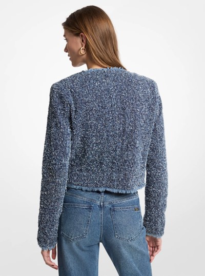 Needle Punch Denim Jacket in DUSK BLUE WASH | Michael Kors